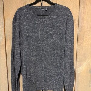 J. Crew Dark Heathered Blue Long Sleeve Top